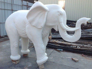 汉白玉石大象