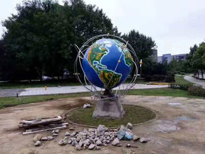 不锈钢地球雕塑